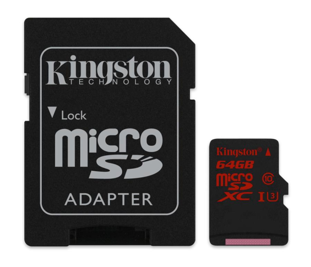 Kingston 64GB microSDXC UHS-I U3 zapis 80MB/s odczyt 90MB/s - 219778 - zdjęcie 3